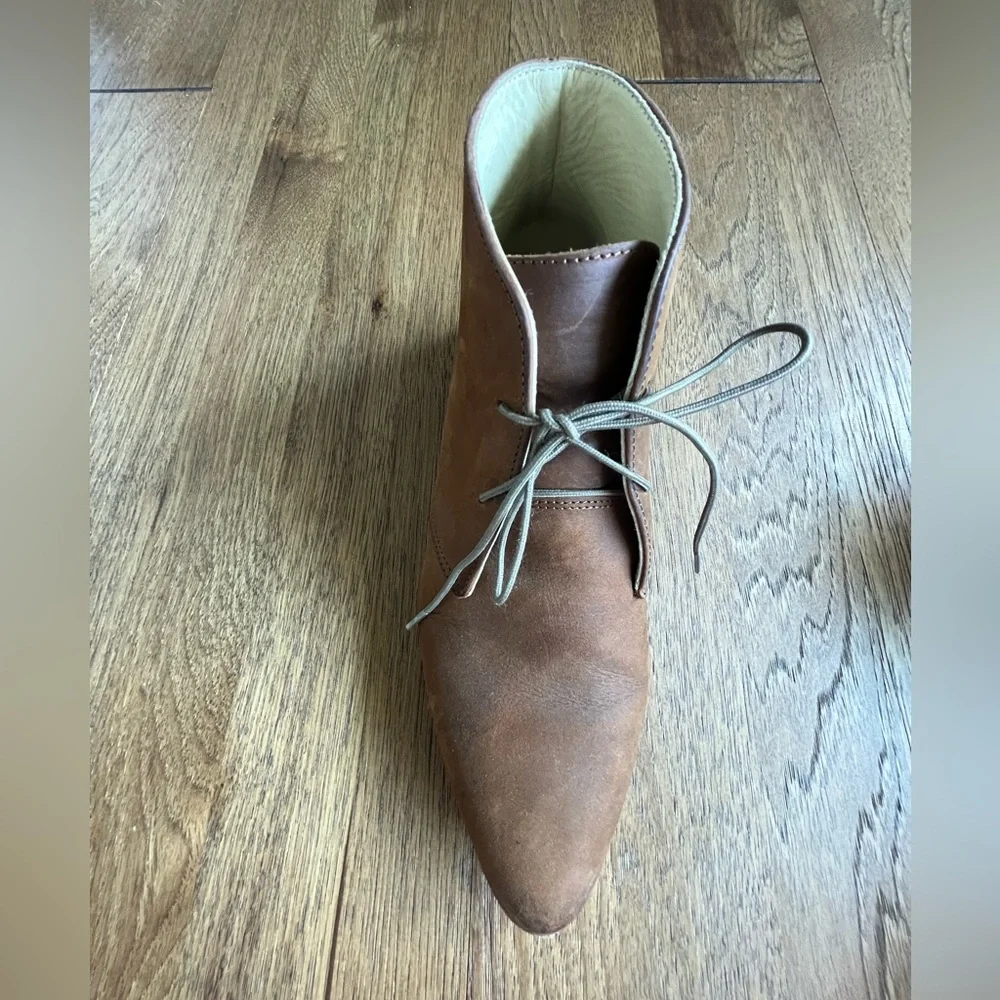 Nisolo Isa Leather Chukka Boot‎ Brown Women’s Sz 7.5 Classic Preppy Academia